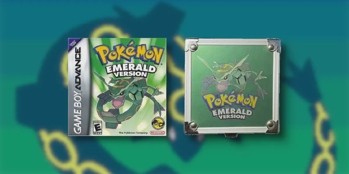 Pokémon Emerald Rayquaza Metal GBA SP Case